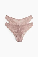 2-pack Cheeky Lace Briefs