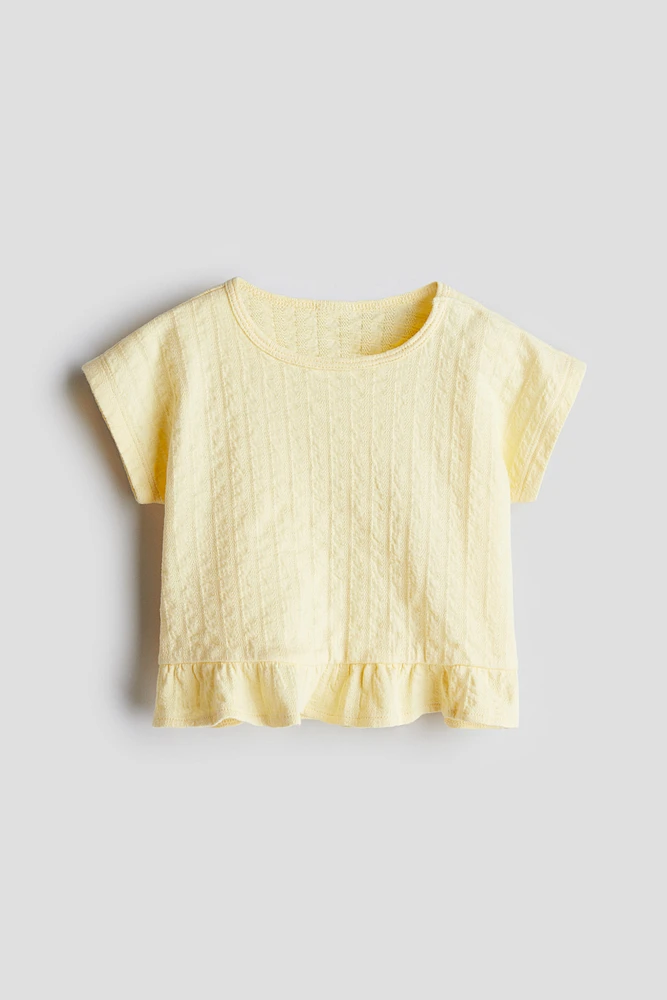 Ruffle-Trimmed Top