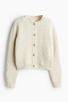 Textured-Knit Cardigan