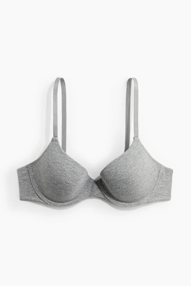 Soutien-gorge coussiné en jersey avec armatures