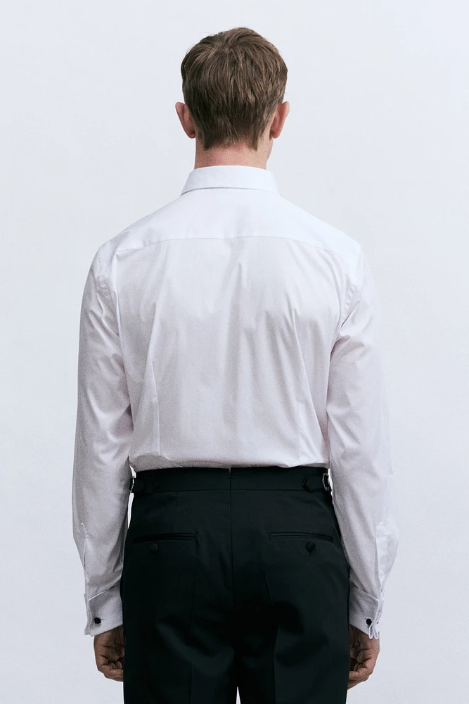 Slim-Fit Tuxedo Shirt