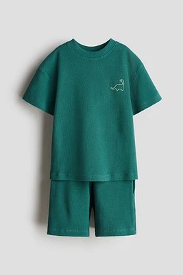 2-Piece Waffled Cotton Set