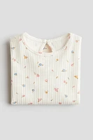Textured Jersey Top