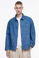 Regular Fit Denim Overshirt