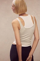 Double-layered Ribbed Tank Top