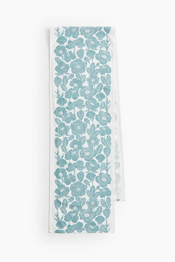 Long Cotton-Blend Table Runner
