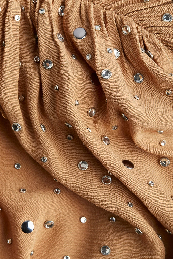 Rhinestone-Embellished Top