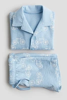 2-Piece Terry Resort Shirt and Shorts Set