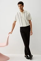 Regular-Fit Pointelle-Knit Polo Shirt