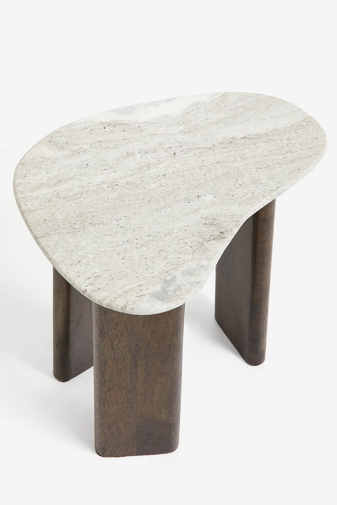 Marble-top Side Table