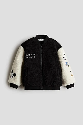 Teddy Fleece Bomber Jacket