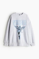 Oversized Printed Sweatshirt