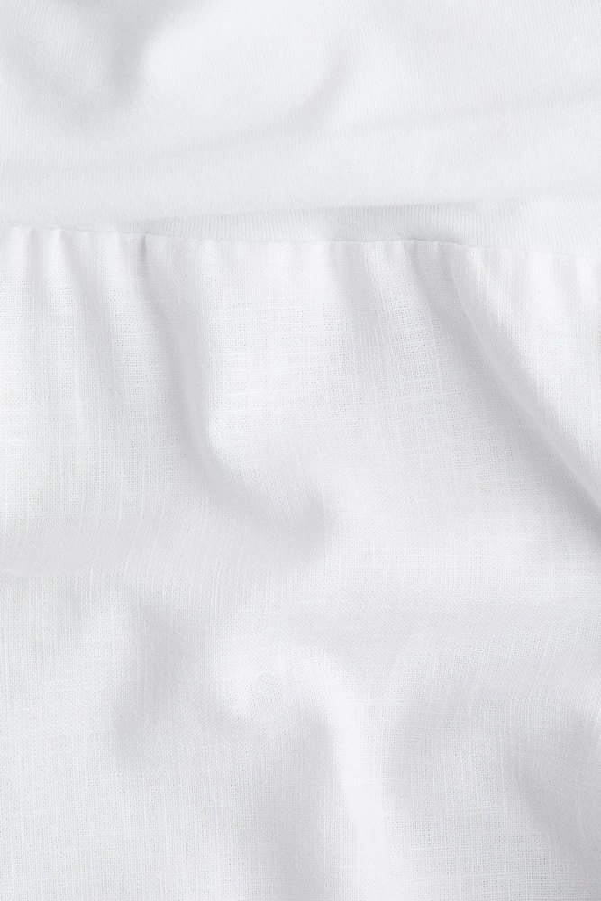 Pantalon de style yoga en lin mélangé