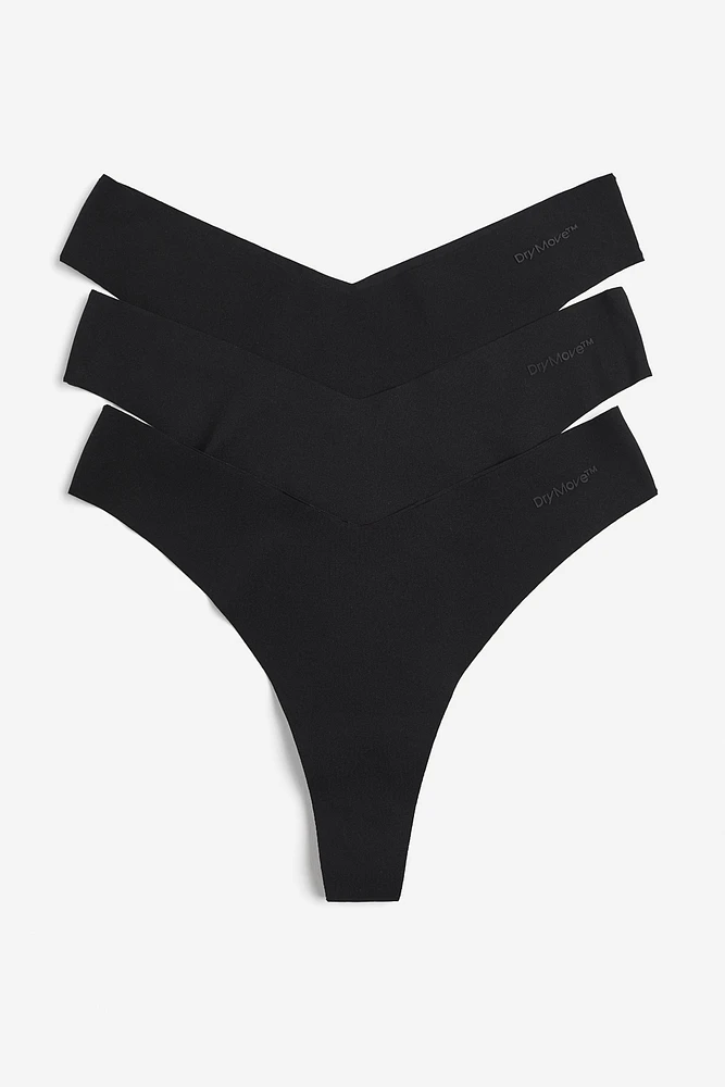 3-Pack Sports Thong Briefs with DryMove™