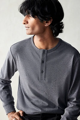 Ribbed Henley Shirt