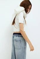 Denim Pull-on Pants