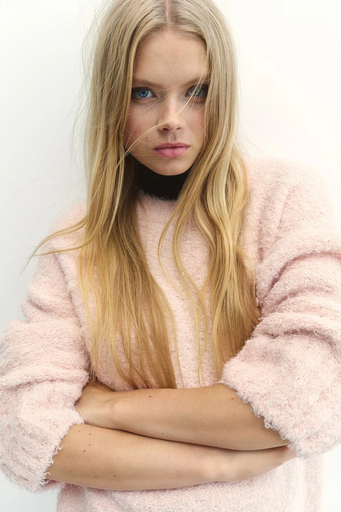 Fluffy-Knit Sweater