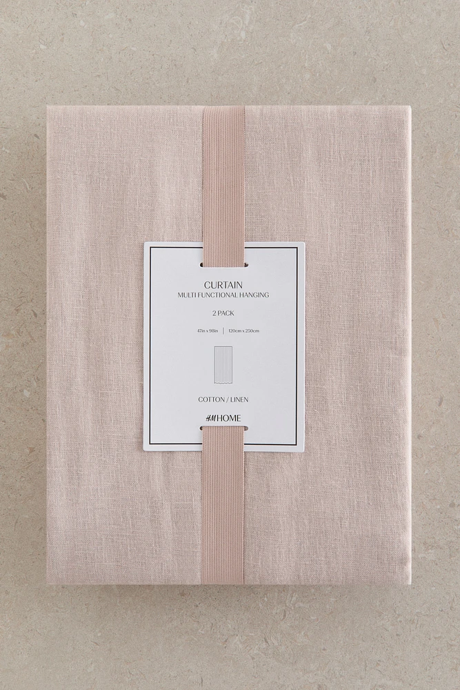 2-pack Linen-Blend Curtain Panels