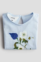 Haut en coton avec motif imprimé