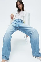 High Rise Barrel Leg Jeans