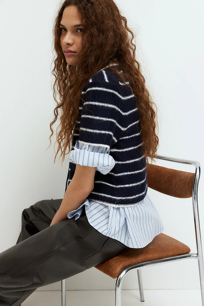 Short-Sleeved Cardigan