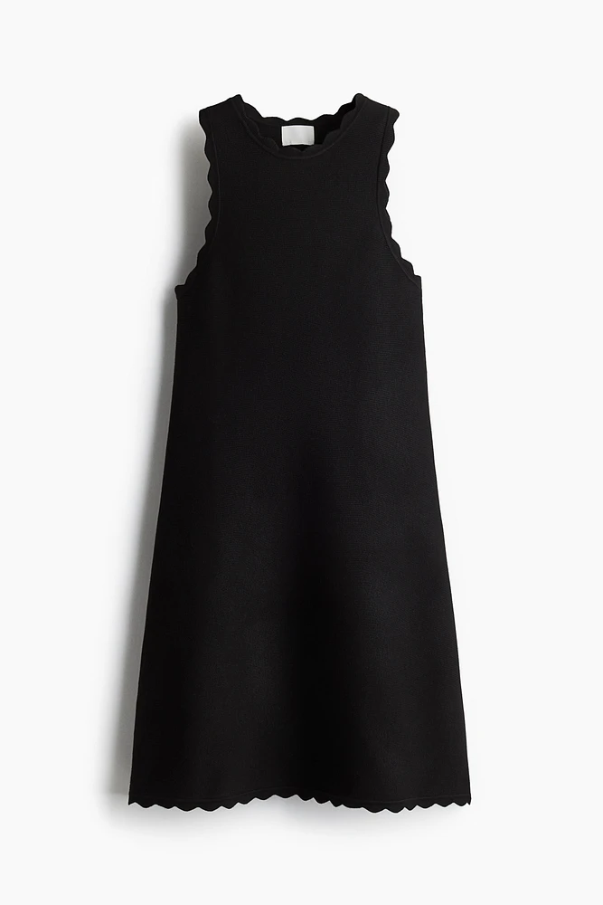Scalloped Mini Dress