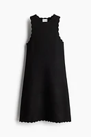 Scalloped Mini Dress