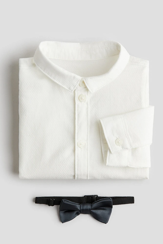 2-piece Shirt and Bow-Tie Set