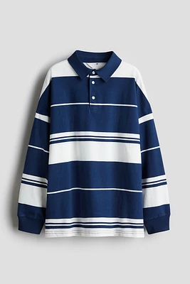 Polo de rugby en jersey coton