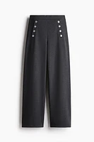 Button-front Pants