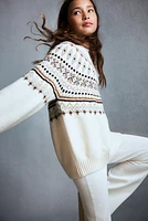 Jacquard-knit jumper