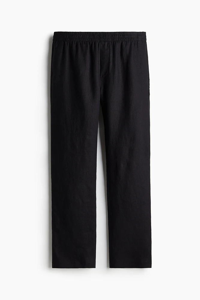 Regular-Fit Linen Pants