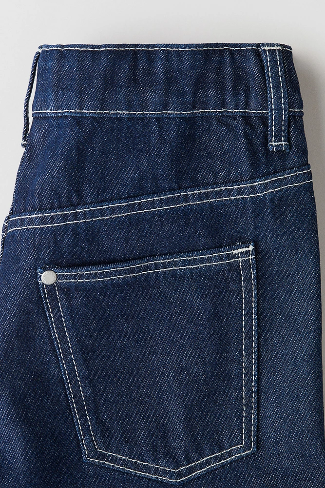 Loose-Fit Denim Shorts