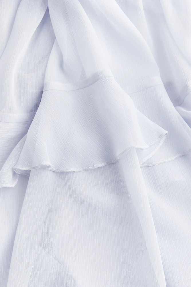 Flounced Chiffon Dress