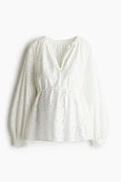 MAMA Before & After Eyelet-Embroidered Blouse