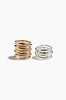 2-pack Stacked Rings