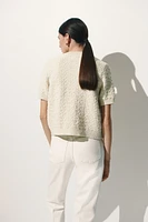 Gilet en tricot bouclé