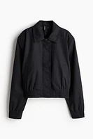 Bomber Jacket with Shoulder Pads