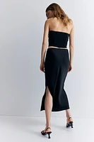 Crêpe Satin Skirt