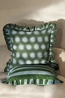 Housse de coussin à volant