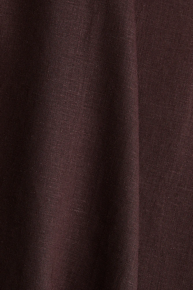 Linen-Blend Skirt