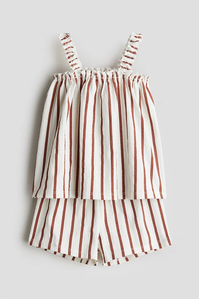 2-piece crinkled jersey set