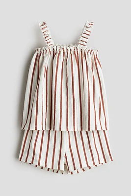2-piece crinkled jersey set