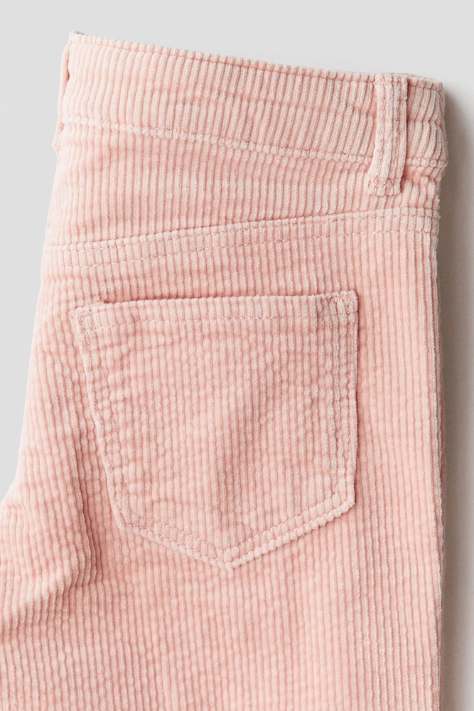 Pantalon large en velours côtelé