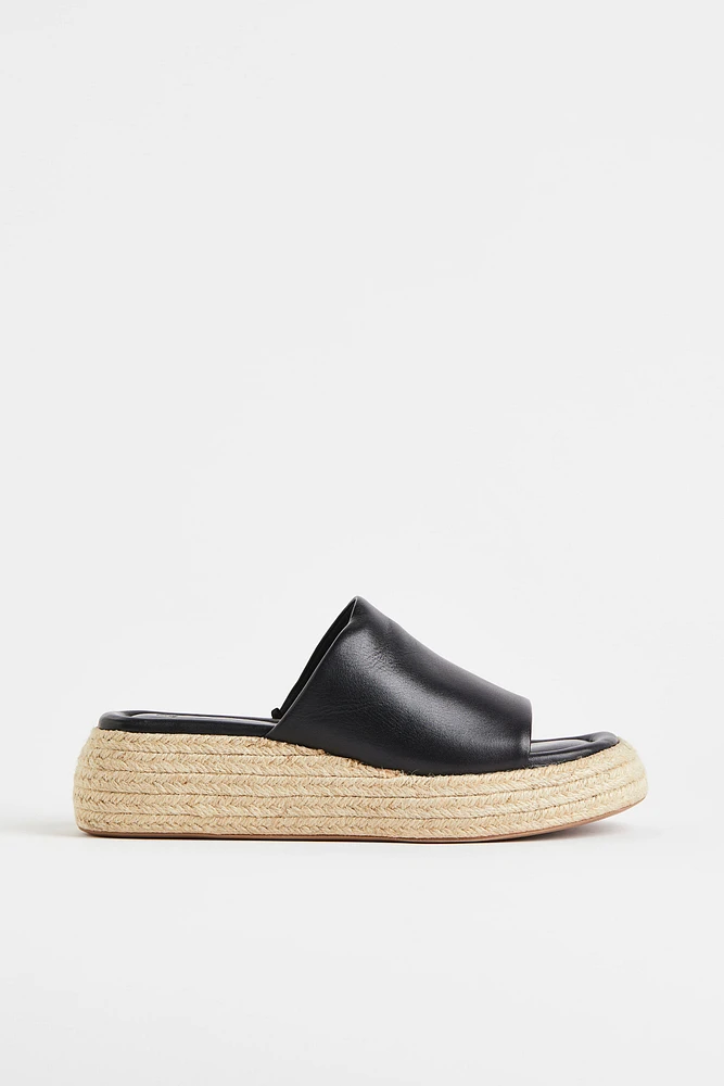 Leather Espadrille Sandals