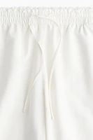 Linen-Blend Crop Pants