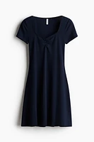 Pointelle-Jersey Dress