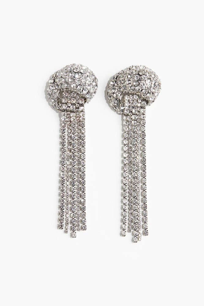 Long Rhinestone Earrings