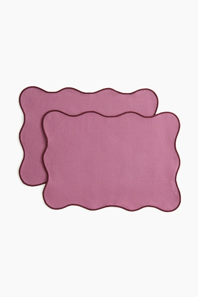 2-pack Scallop-edged Placemats