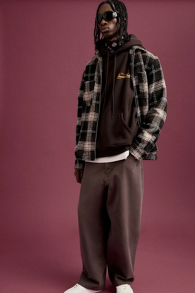 Loose Fit Printed Hoodie